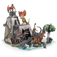 Дитячі пазли 3D Динозаври, 28 елементів, 8 фігурок динозаврів. Multicolor (150844)