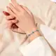 Комплект украшений женский цепочка с кулоном и браслет код 2427