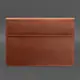 Кожаный чехол-конверт на магнитах для MacBook Pro 16" Светло-коричневый Crazy Horse