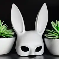 Милые уши зайца RESTEQ маска кролика PlayBoy 36 см стильный аксессуар для образа и фотосъемок