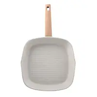 Сковорода гриль Bergner Naturally BG-34743-CR 28х28 см бежевая