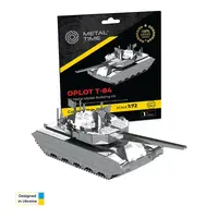 Коллекционная модель-конструктор Metal Time Oplot T-84 ОПЛОТ украинский танк MT058