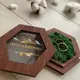 Деревянная свадебная коробочка с акриловой крышкой для колец