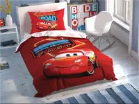 Постільна білизна Підліток TAC Disney Cars Race 160х220см Світиться в темноті