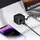 Адаптер сетевой HOCO Changer PD charger with telescopic cable C154A |1USB/1Type-C, 20W/3A, PD/QC