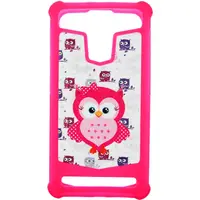 Чохол-накладка TOTO Universal TPU case with image 5,5" Owl Pink