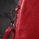 Яркая сумка интересного формата из мягкой натуральной кожи Vintage 22340 Красная