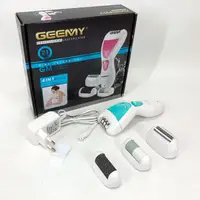 Эпилятор Gemei GM-7006 4в1 - Профессиональный беспроводной эпилятор бритва с насадками триммер + пемза