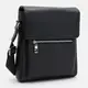 Мужская кожаная сумка через плечо Borsa Leather K1608-1bl-black