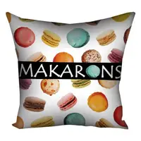 Подушка c принтом габардиновая Makarons 50x50 (5P_SWE029)