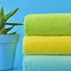 Махровое полотенце Aqua fiber Premium TM IDEIA 70х140 см зелений