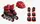 Комплект роликов с защитой 405-S Best Roller колеса PVC светящиеся. Red (размер 28-31) (173348)