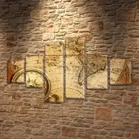 Модульные картины на стену на Холсте, 100x160 см, (35x25-2/45х25-2/90x25-2)
