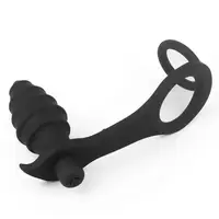 Насадка з вібрацією і анальним стимулятором Combo Vibrating