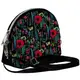 Сумка маленькая Coquette Маковое поле на черном фоне 18x14x7 см (COQ_16A012_BL)