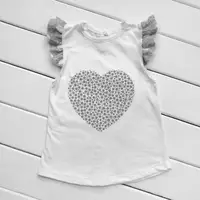 Летний костюм для девочки Heart