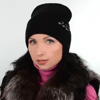 Шапка L18026 черный