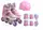 Комплект роликов с защитой 693-2 М Best Roller колеса PU светящиеся. Multicolor (размер 35-38) (186092)