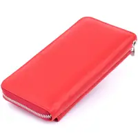 Женский кожаный клатч для карт купюр и телефона ST Leather 19366 Красный