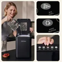 Ледогенератор Zeegma Frostiq 12кг, производительность 12 кг/сутки, черный цвет корпуса
