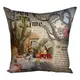 Подушка c принтом габардиновая Tea time 50x50 (5P_WON009)
