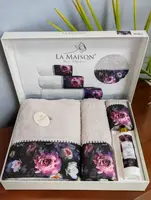 Подарочный набор полотенец La Maison c ароматом Violet Bej  (3 шт)