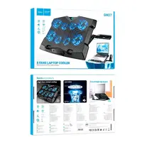 Куллер для ноутбука hoco Monte notebook cooling fan GM27 |8fans, 6 level, 17"|