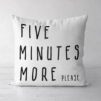 Подушка декоративная Soft Five minutes more please 45x45 см (45PST_URB028)