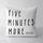 Подушка декоративная Soft Five minutes more please 45x45 см (45PST_URB028)