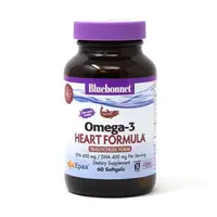 Жирные кислоты Bluebonnet Omega 3 Heart Formula, 60 капсул