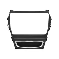 Переходная рамка 9" Lesko для Hyundai Santa Fe 2012-2018гг IX45 2012г TK 0166 Black + Silver