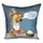 Подушка габардиновая с принтом Пусть всё будет вкусно! 40x40 см 4P_DOG076