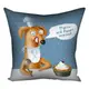 Подушка габардиновая с принтом Пусть всё будет вкусно! 40x40 см 4P_DOG076