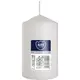 Свічка столова циліндр Bispol AURA Candles sw60/100-090 Білий