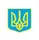 Магнит автомобильный "Тризуб" 15х15 см, голубой