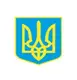 Магнит автомобильный "Тризуб" 15х15 см, голубой