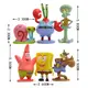 Набор фигурок Губка Боб RESTEQ, 6 шт, фигурки Спанч Боб Сквер Пентс, игрушка Sponge Bob Square Pants