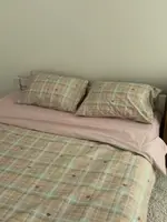 Постельное белье семейное Dushka Home Сатин 21655 160х215х2 см