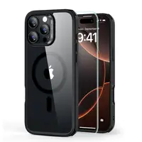 Чехол и стекло ESR для iPhone 16 Pro Max - Classic Hybrid Halolock MagSafe, Clear/Black (4894240243589)