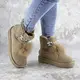 Женские замшевые угги Fashion Olivia 1297 37 размер 24 см Бежевый