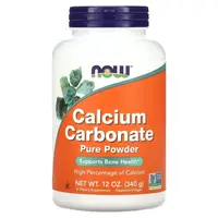 Витамины и минералы NOW Calcium Carbonate Powder, 340 грамм