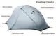 Намет 3F Ul Gear Floating cloud 1 (1-місний) 15D nylon 3 season grey