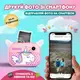 Фотоаппарат детский аккумуляторный для фото и видео FullHD с Wi-Fi, камера со встроенным принтером Розовый