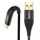 Кабель синхронизации Topk TK42C-VER2 MicroUSB Black USB 2m 3A нейлоновый