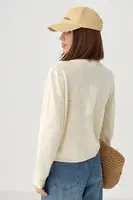 Короткий легкий кардиган на блискавці - лимонний колір, ONE SIZE