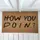 Коврик придверный с принтом How you doin? (Friends) 45x75x0,4 см (KOV_24L001)