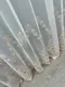 Готовая тюль (3х2,7м.) "Грек-сетка" с вышивкой. Цвет молочный с пудровым. Код 1493т 40-405