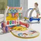 Музыкальный игровой коврик-ходунки 2в1 с пианино, зеркальцем и игрушками, коврик детский, розовый