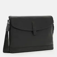 Мужская кожаная сумка Borsa Leather K18868bl-black