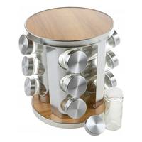 Набор для специй на подставке LoveYou 61031 13 предметов серебристый